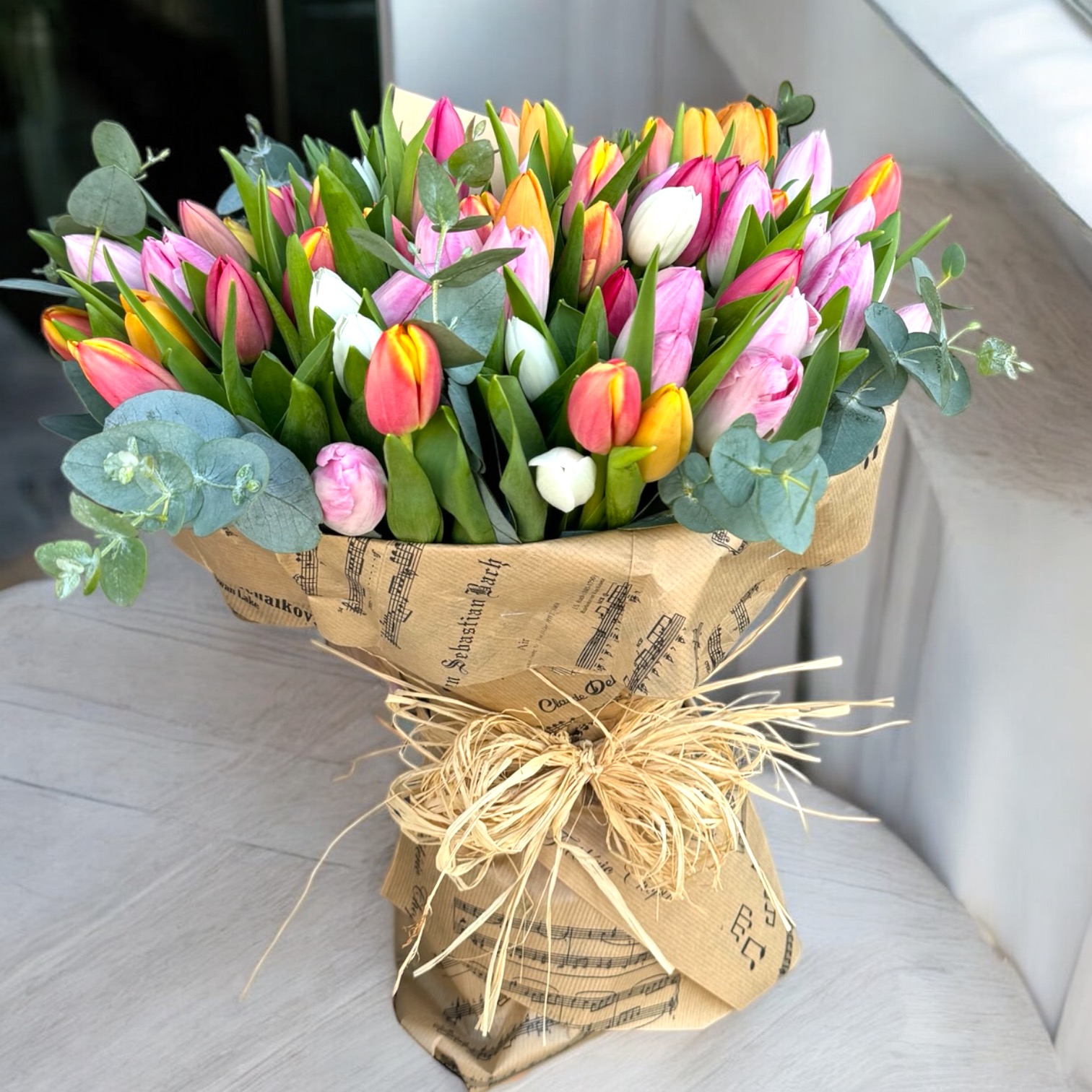 Букет 101 Лалета